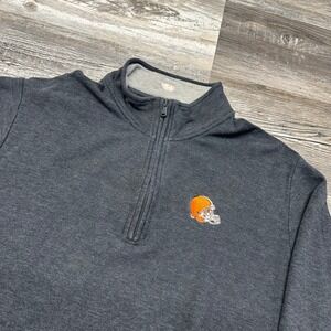 Vineyard Vines Dark Gray Mens XL Plain Blank  Cleveland browns Football Pullover